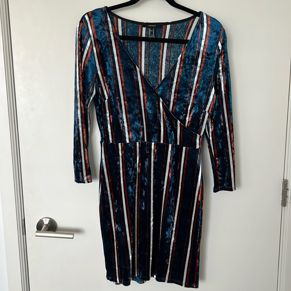 Metallic Velvet Dress